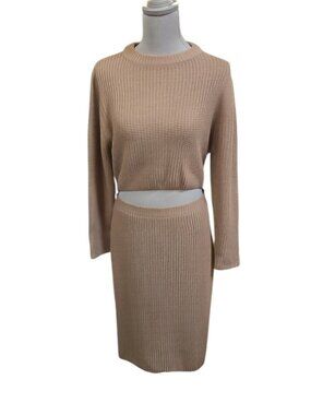Zeagoo Women's XL Long Sleeve Cut Out Front Midi Dress NWT